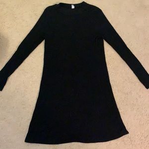 Old Navy black mock neck sweater dress